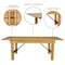 Flash Furniture Rectangle 40 in W, 84 in L, 30 in H, Pine Wood, Pinus Glabra, Steel, Light Natural XA-F-84X40-LN-GG - alternate 9
